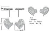 Sterling Silver Semi Mount Earrings Setting Round RD 1.1mm - Syzjewelry